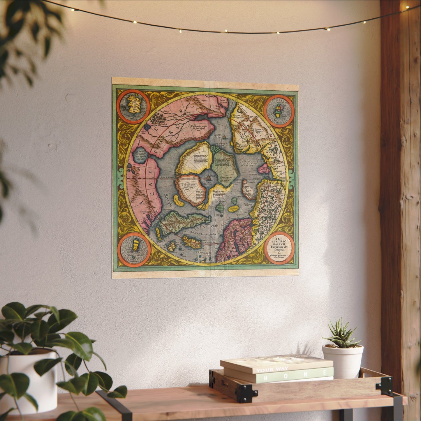 First Map of the North Pole - Gerard Mercator and Jodocus Hondius (1606)